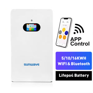 סוללת גיבוי ביתית קומפקטית Sunwave 5KWh 10KWh 16KWh 21KWh מסוג LiFePO4 למערכת פאנלים סולאריים עם סוללת 51.2v 48vhLifepo4 - Product Image 3