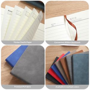 Carnet en cuir de mouton à couverture rigide avec logo personnalisé, format A5, cadeau, vente en gros, bloc-notes de bureau - Product Image 3