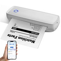 Impresora de Documentos Fotográficos de Bolsillo con Bluetooth, Impresora Térmica A4, Impresora Inalámbrica Digital BT para Negocios, Impresora de Archivos 2026