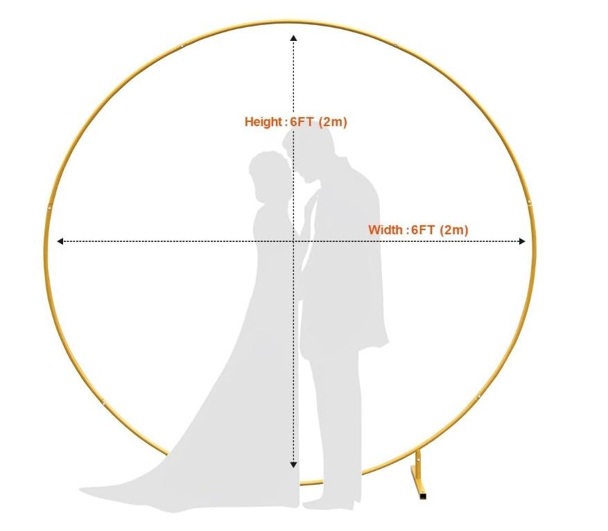 Round metal bracket 2 m