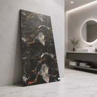 Panneau mural en PVC, feuille de plastique marbré UV