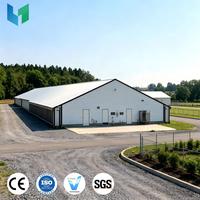 Bâtiment Agricole Préfabriqué en Acier pour Élevage de Poulets, Vaches et Moutons à Faible Coût – Hangar/Grange Métallique