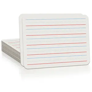 Madic factory custom wholesale lined & plain double-sided writing small Handheld Whiteboard 9x12" Dry Erase Lapboard