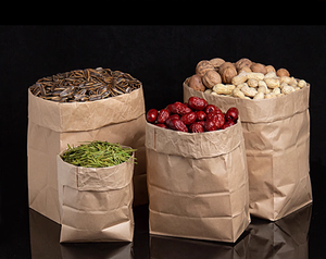 Vente en gros sac en papier de qualité alimentaire sandwichs hot dogs emballage de fruits et légumes sacs en papier kraft brun ou blanc de haute qualité - Product Image 4