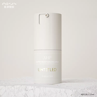 Flacons de crème PP, flacons de sérum de luxe 1 oz, emballage cosmétique couleur personnalisée 15 ml 30 ml 50 ml, flacon pompe sans air sous vide