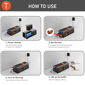 La dernière mise à niveau du piège à rats électronique à haute tension tue instantanément les rats et les souris pour la maison et <span class=keywords><strong>le</strong></span> garage - Product Image 6