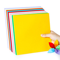 100 feuilles/sac 10 couleurs 70gsm 80gsm carré papier coloré fait à la main bricolage artisanat Papel Origami