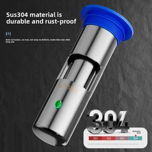 Siphon de sol en acier inoxydable 304, surface polie, dispositif de drainage pour salle de bain et toilettes, grande capacité, triple anti-odeur, épaissi - Product Image 2