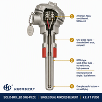 Ensemble thermocouple et RTD HUADONG Modèle 16000, norme américaine, avec sonde à thermowell percé solide 6000, K E J T Pt100