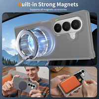 Étui de téléphone portable magnétique personnalisé antichoc gris ultra-luxe au toucher soyeux pour Samsung Z Fold 8 – Vente en gros