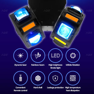 ADZ 120W LED faisceau stroboscopique tête mobile lumière scène Disco Laser spectacle pour DJ <span class=keywords><strong>Concert</strong></span> fête KTV avec DMX512 corps de lampe en aluminium - Product Image 2