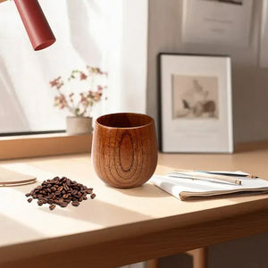 أكواب خيزران للنبيذ والبيرة، كوب قهوة، زجاجة ماء، كوب شاي خشبي على الطراز الياباني - Product Image 3