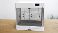 Cage Intelligente Améliorée pour Animaux de Compagnie avec Double Filtre, Éclairage UV UVB, Écran Tactile HD – Habitat pour Oiseaux et Petits Animaux
