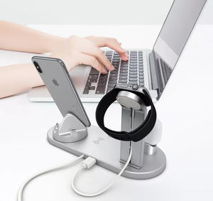 Tùy chỉnh 15 Wát đa 6/3 nhanh trong 1 Trạm Sạc không dây sạc dock đứng phí cho <span class=keywords><strong>Android</strong></span> di động thông minh Điện thoại di động đồng hồ - Product Image 4