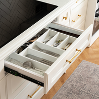 Accessoires de quincaillerie pour armoires de cuisine modulaires en gros, armoires murales modernes en panneaux de particules pour maison, villa, hôtel