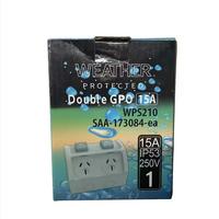 Saklar Dinding Listrik Clipsal Standar Australia Desain Baru ABS 10A 2 Outlet 3 Gang