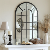 Ventanas abatibles redondas de vidrio templado de estilo francés con diseño arqueado de Beigeman para el hogar, ventanas de doble acristalamiento, ventana abatible de aluminio
