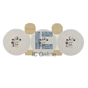 แผงวงจรไฟฟ้า DOB DC-DC LED PCBA กำลังไฟ 5 วัตต์ สำหรับหลอดไฟ LED T50 จำนวน 5 ชิ้น ขนาด 47.5*47.5 มม. แบบ SMT พร้อมอิเล็กโทรไลซิส 10uf 100v หลอดไฟ T แบบเคลือบพลาสติกบนอะลูมิเนียม - Product Image 1