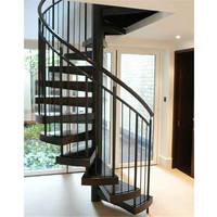 Yiya — système de balancier d'escalier en bois, escaliers avec design pour petits espaces