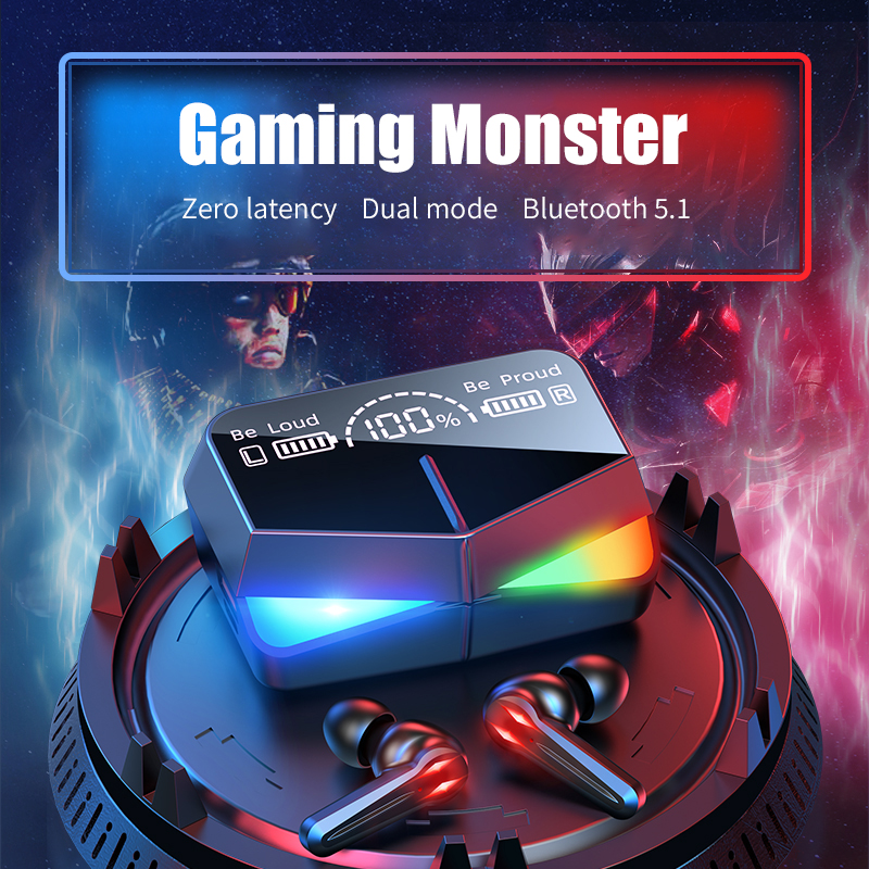ZTXION M28 TWS Gaming Headsets - Low Latency & Noise Cancelling
