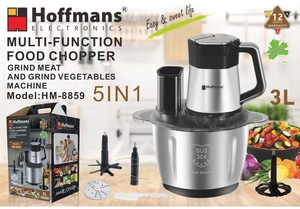 <span class=keywords><strong>Hachoir</strong></span> à viande électrique Hoffmans au design moderne, 1200W, <span class=keywords><strong>bol</strong></span> en acier inoxydable de 3L, 3 boutons de vitesse, hachage efficace pour le Nigéria - Product Image 6