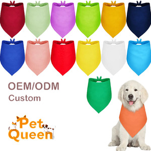 Sapu Tangan Anjing Polos Berbahan Polyester dengan Cetak Kustom, Sapu Tangan Hewan Peliharaan Polos dengan Cetak Digital Cocok untuk Anjing Berbagai Ukuran - Product Image 1