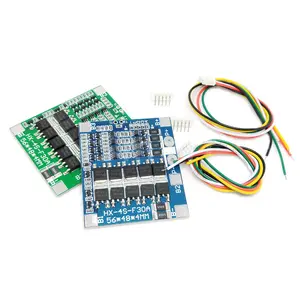 4S 30A 14.8v锂离子18650电池12.8V LiFePo4 BMS Packs PCB保护板平衡带电缆的集成电路