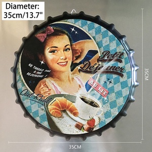 2026 Venta al por mayor <span class=keywords><strong>de</strong></span> placas <span class=keywords><strong>de</strong></span> metal vintage personalizadas con forma a medida para decoración <span class=keywords><strong>de</strong></span> pared en el hogar, bar, cafetería, man cave u oficina - Product Image 4