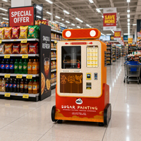 Machine distributrice automatique de peinture au sucre haute efficacité, imprimante d'art sucré en libre-service pour centres commerciaux, magasins, restaurants et événements