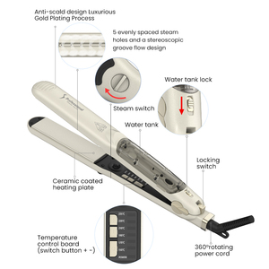 Vente chaude 2026 – Lisseur professionnel personnalisable avec logo, en céramique tourmaline - Product Image 5