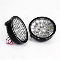 Lumière de travail LED 3,5 pouces 18W, lumière DRL 2 en 1, étanche IP65, lampe de conduite auxiliaire 12V, lumière de jour pour véhicule