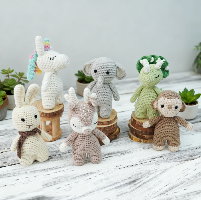 Small Custom Soft Knitted Farm Mini