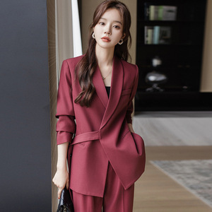 Women's Suit Sets Full Sleeve Worsteds Anti-Wrinkle Office Lady Business Commute Workwear - Product Image 4