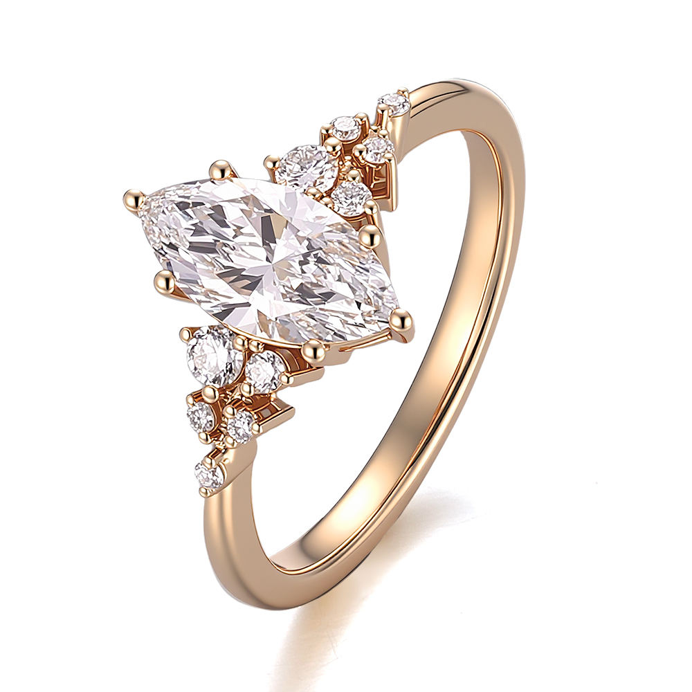 แหวนเพชรแล็บทองคำแท้ 18K