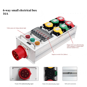 Portable 6-Channel 16A Stage Power Distributor for LED Screens & Lighting Systems Stage power distribution box - Product Image 4