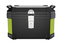 Promotion : Top Case Moto Durable 45L Grande Capacité, Démontable Facilement, Étanche, Universel, Noir PP pour