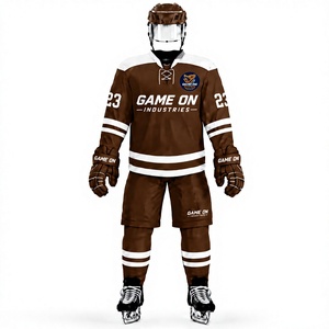 Low MOQ <b>Cheap</b> Price Premium Ice Hockey Jerseys Custom Team Adult 100% Polyester Apparel Bulk Order Wholesale Supplier - Product Image 1