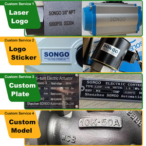 DN32 ANSI 150lb EPDM Резиновое сиденье вафельного типа из ковкого чугуна ss316, пневматический привод двойного действия, зажим, переносной Клапан-Бабочка - Product Image 5
