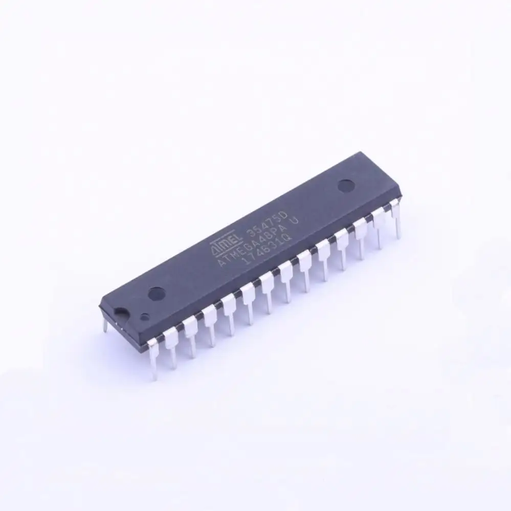 MCU 8-bit ATmega AVR RISC 4KB Atmega8 Pcba Board Flash 2.5V/3.3V/5V 28-Pin PDIP - Rail/Tube ATMEGA48PA-PU