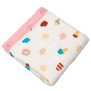 100% bambou recevant des couvertures d'emmaillotage en mousseline pour bébé serviettes et couvertures pour bébé