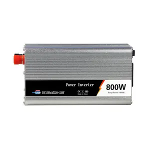 Harga pabrik 800W 12v24v untuk 110v220v Inverter daya mobil dengan Port pengisian Usb