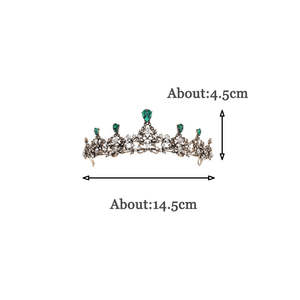 Plein strass étincelant couronne fleurs creux mariée mariage couronne coiffure princesse couronne couleur unie cristaux alliage diadèmes - Product Image 6