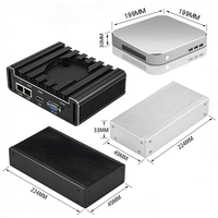 Casing Aluminium Ekstrusi untuk Pendingin, Kotak Proyek Elektronik PCB yang Dimesin CNC, Layanan Pembengkokan dan Pengelasan, Kotak Aluminium