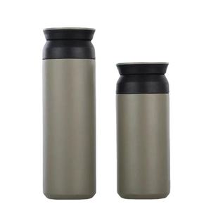 Vente chaude japonais 304 acier inoxydable vide Thermos tasse mode droite givré conception Portable 500ml capacité haut chaud - Product Image 5