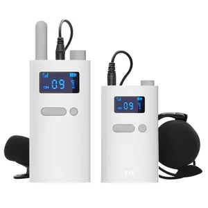 Système de Guide touristique sans fil 2.4 gémetteur récepteurs écran OLED commutation de fréquence Multiple talkie-walkie