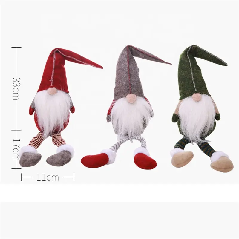 Christmas Decorations European-Style Faceless Doll Hanging Legs Doll Window Decoration Supplies Christmas For Home
