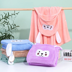 Toalla <span class=keywords><strong>de</strong></span> Baño Infantil <span class=keywords><strong>de</strong></span> Felpa Coral para Bebés y Niños Pequeños, con Capucha, <span class=keywords><strong>de</strong></span> Secado Rápido, para Playa y Exteriores, con Dibujos Animados - Product Image 4