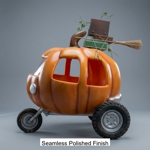 Escultura de Carruaje de Calabaza de Fibra de Vidrio Personalizada para Exteriores, Modelo FRP Cenicienta para Decoración de Bodas y Parques Temáticos - Product Image 4
