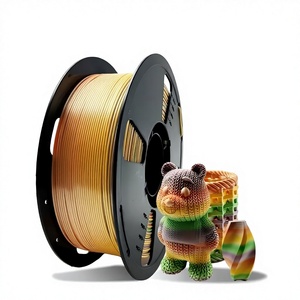 Filament d'imprimante 3D PLA Silk Rainbow 1,75 mm 1 kg, tige en plastique colorée, excellente imprimabilité FDM, bonne résistance, lisse - Product Image 1