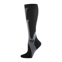Chaussettes de compression de sport pour hommes et femmes, respirantes, de bonne qualité, en tricot, longues, jusqu'aux genoux, pour l'automne
